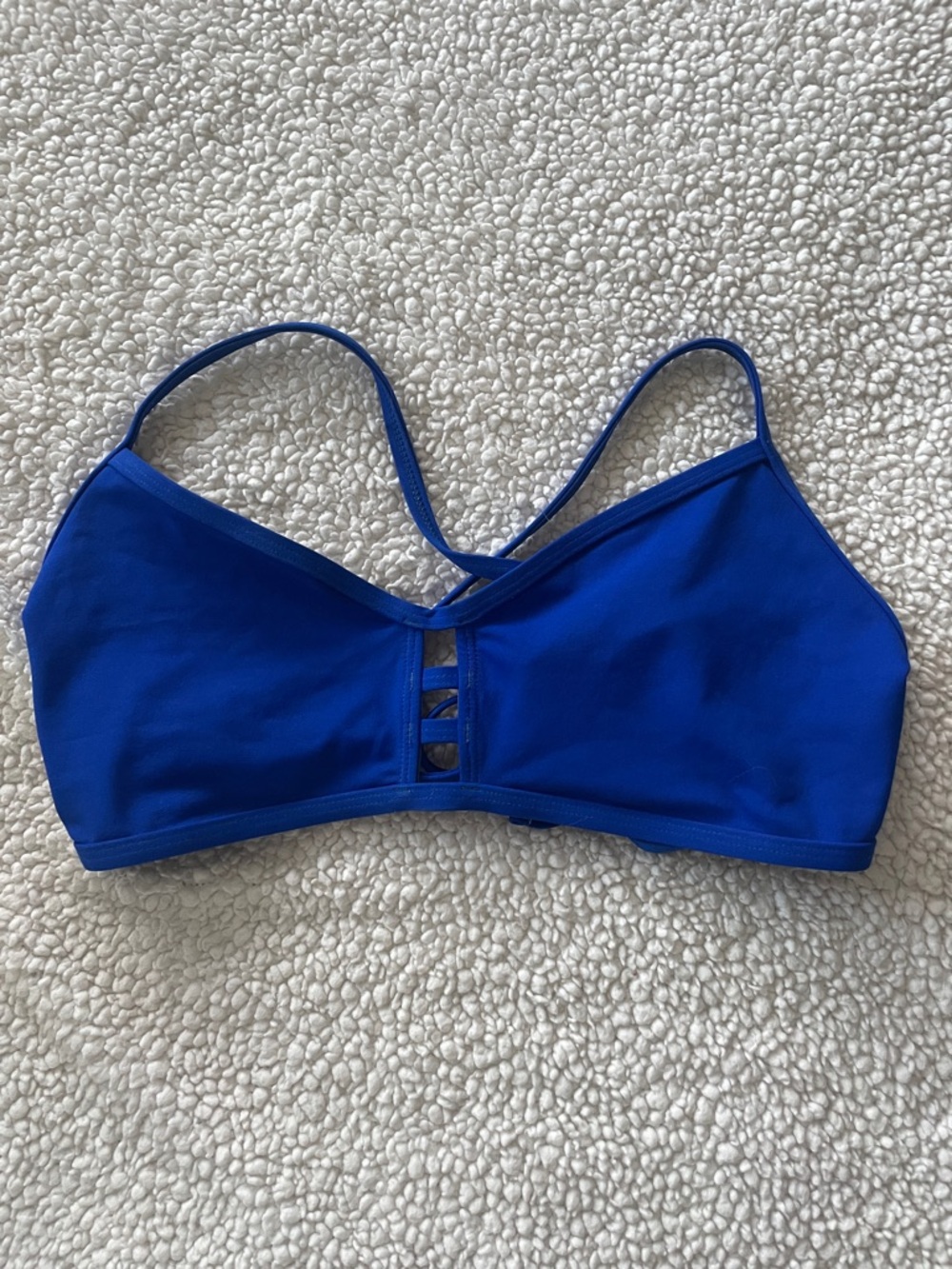 Jolyn Blueberry Blue Tomcat Swim Bikini Top Size D